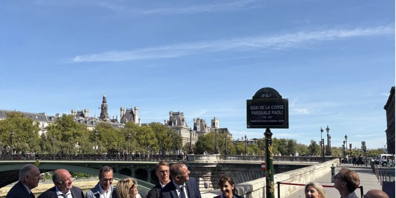 Inauguration du Quai de la Corse-Pasquale Paoli