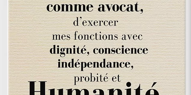 Le serment d'Avocat pour la première fois en  langue corse